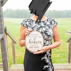 Black embroidered mother of the bride dress